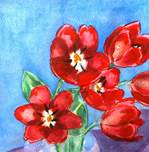 Znalezione obrazy dla zapytania: tulipany w wazonie
